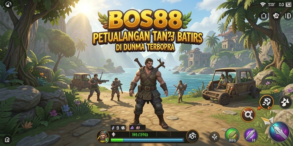 Screenshot gameplay BOS88 menampilkan petualangan seru di dunia terbuka.