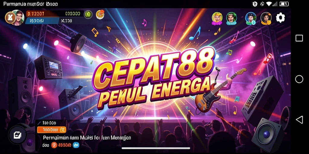 Tangkapan layar gameplay CEPAT88 dengan berbagai tantangan musik.