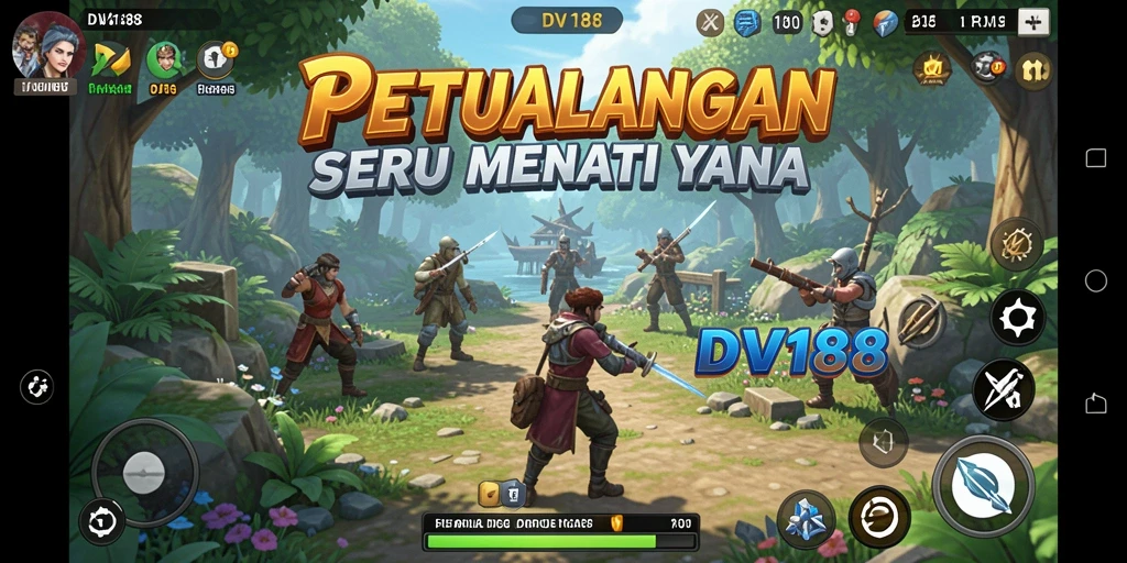 Screenshot utama menampilkan gameplay petualangan yang menegangkan dan menakjubkan.