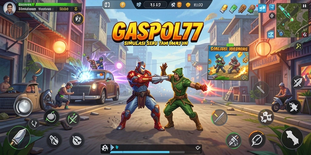 Tampilan seru dari gameplay GASPOL77 yang penuh kreativitas.