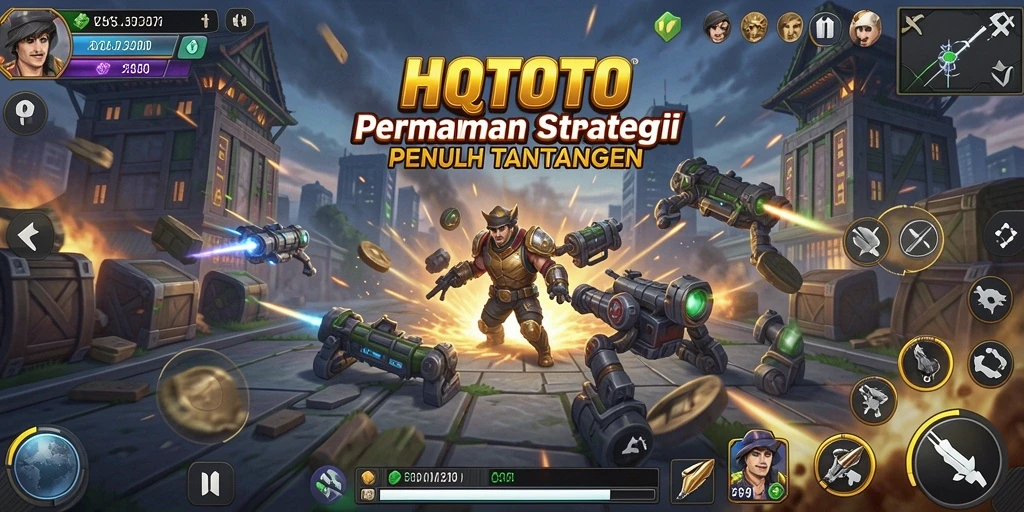 Screenshot HQTOTO menampilkan gameplay strategi yang mendebarkan.