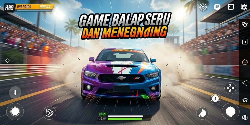 Tampilan menegangkan dari balapan seru di HR89.