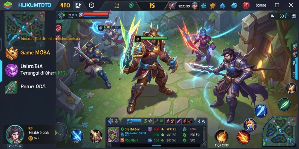 Gameplay seru HUKUMTOTO dengan strategi pertarungan tim.
