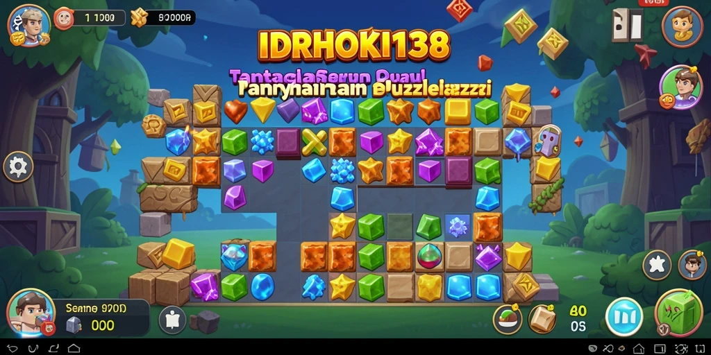 Screenshot utama menunjukkan gameplay seru dari IDRHOKI138.