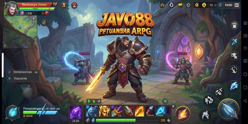 Screenshot menampilkan aksi seru dalam game ARPG JAVO88.