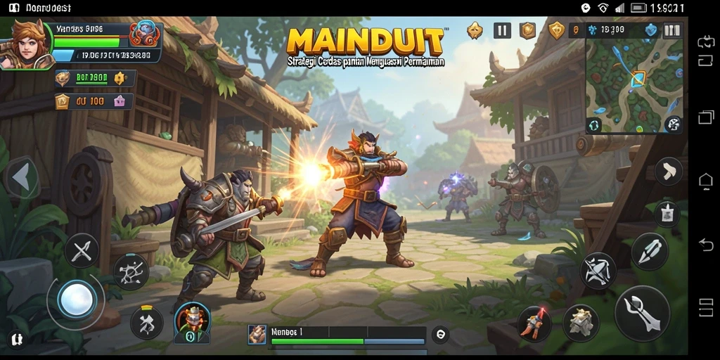 Tangkapan layar gameplay MAINDUIT menampilkan strategi mendebarkan.