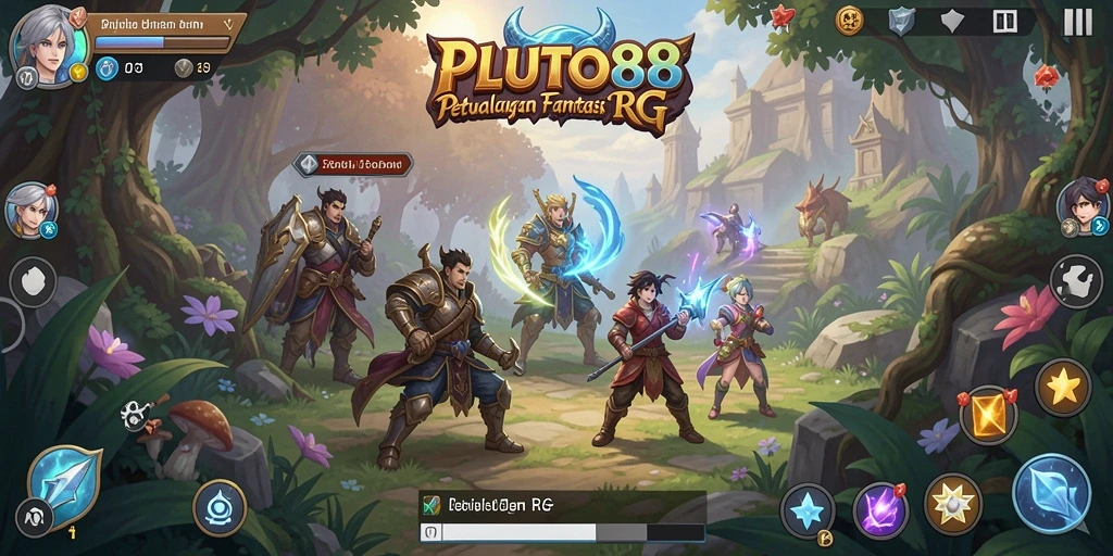 Tampilan gameplay seru di dunia fantastis PLUTO88.