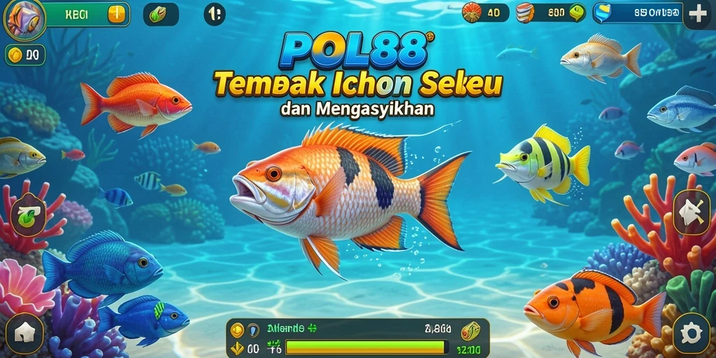 Tampilan gameplay seru dari POL88 saat menembak ikan.