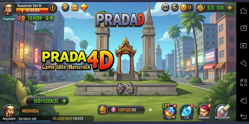Tampilan gameplay PRADA4D yang mengasyikkan dalam genre Idle.