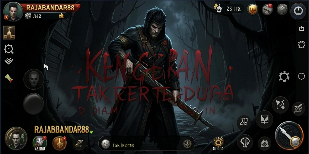 Tampilan menyeramkan dari gameplay RAJABANDAR88 yang mencekam.