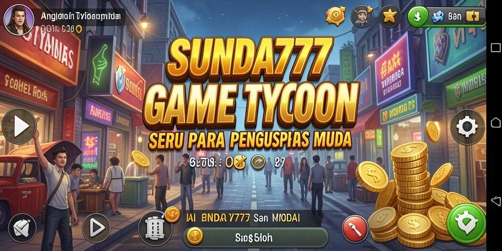 Tampilan gameplay <strong>SUNDA777</strong> menunjukkan aksi mengelola perusahaan yang menarik.