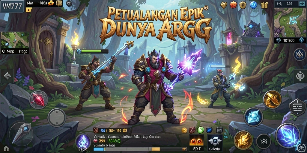 Tangkapan layar gameplay seru dari VM777 dengan aksi penuh keajaiban.