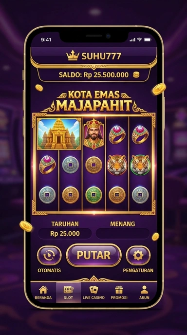 Fitur unggulan dari aplikasi suhu777 yang sedang ditampilkan.